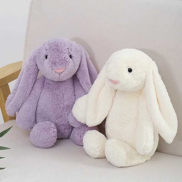 25-40cm Cute Plush Toy Stuffed Rabbit Doll Baby Sleep Cpanion Cute Plush Long Eared Rabbit Doll Childrens Gift New Y241216