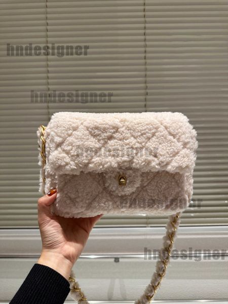 Winter Designer Vintage Lamb Wool Shoulder Bag Fashion Women Crossbody Bag Purse Handbag All-match Woman Wallet Lady Hand Bag Top Quality To