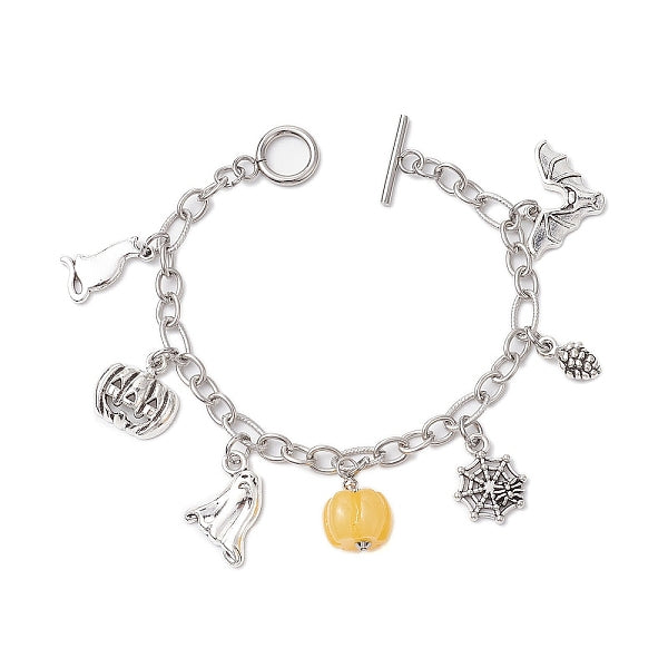 Halloween-Thema 304 Edelstahl-Charm-Armbänder für Frauen