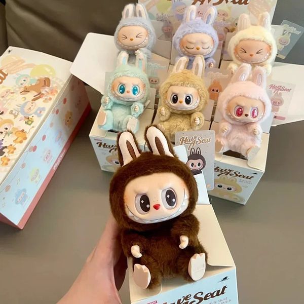 Dolls V1 V2 Action Figure The Monster Have A Seat Blind Box Vinyl Plush Doll Cute Anime Bag Pendant Model Surprise Toy 241024 S2527