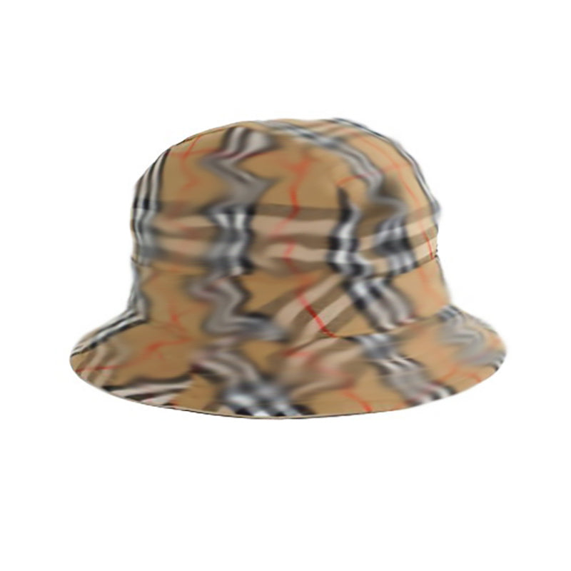 Classic Caps Leisure Designer Kids Baby Plaid Bucket Hat Thin Hats Girl Fisherman Boys Sunhat Fourcolor Spring Summer Boy Sunscreen Caps Children Be