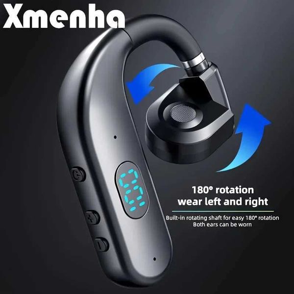 One Ear set Open Ear Air Conduction phones Wireless set Earpiece with Microphone for Cell Phones 30H PlaytimeT250116