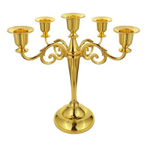 Candle Holders Metal Taper Candle Sticks Holder Stand Elegant Candelabra Centerpieces For Home Wedding Parties Bar Tabel Decor Candlestick J
