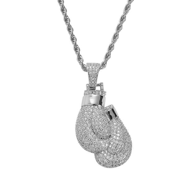 necklace jewelry designer jewelry women Hip Hop Personalized Necklace Boxing Glove Pendant Full of diamonds and domineering design necklaces