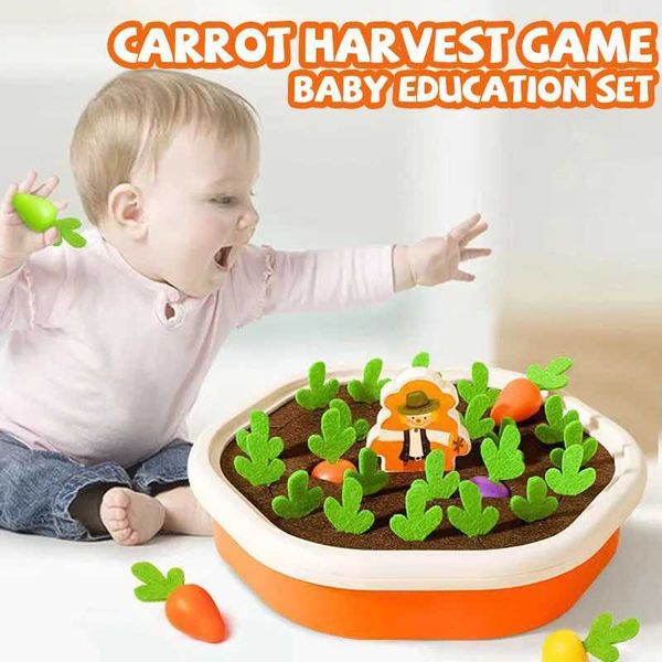 Carrot Harvest Game for Baby Childrens Education Pull Skill Learning Developing Radish Toy Tabletop Game for Newborn GiftC250211