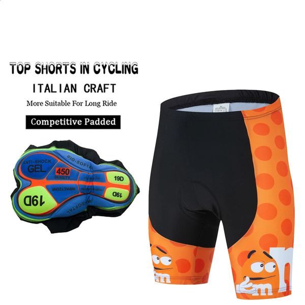 Pns Cycling Mtb Mens Shorts Gel Cartoon Man Clothing Mountain Bike Sports Bib Pants Pro Short Summer Lycra Equipment Maillot 250117