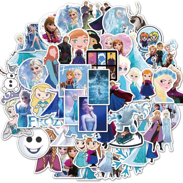 50-100 Ice and Snow Frozen series hand account non repeve adhesive material stickersdecorative notebook day