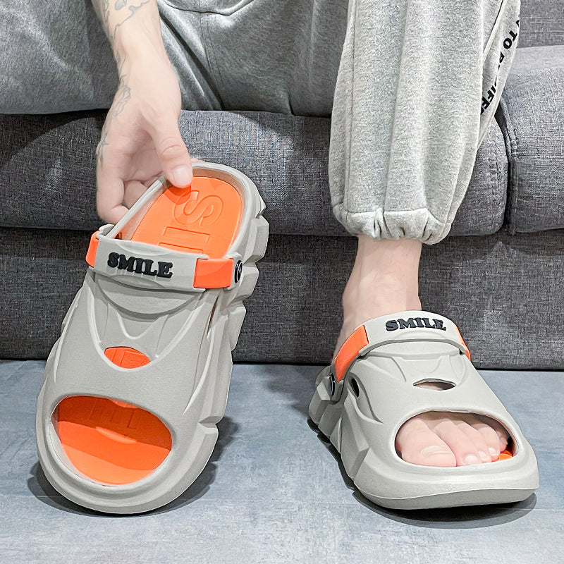 New Men&#039;s Slippers Outdoor Sandals Beach Comfortable Slides Clogs Design Men Casual Shoes Garden Shoes Men Beach Sandals 36-45