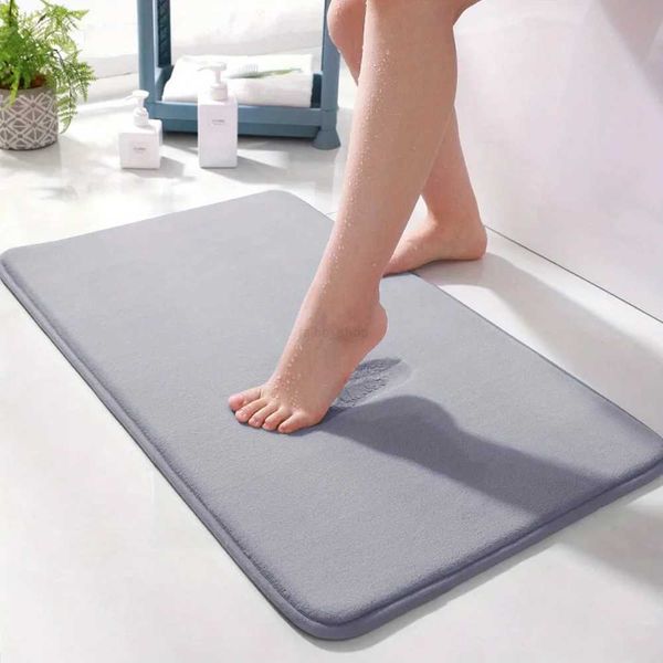Absorbent Bath Mat Toilet Floor Non Slip Rug Super Floor Mat Bathroom Carpets Soft Memory Foam Bedroom Super Absorbent CarpetsXJ240807