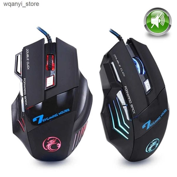 Mice Wired Gaming Mouse Gamer Computer Mouse RGB Backlit Ergonomic Mouse Silent Backlight Mause LED 7 Buttons USB Mice For PC Desktop L24091