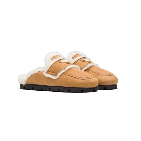 2023SS Sandals Slippers Designer Shoes Flip Flops Fashion Anti-Slip Female Slides Women and men Furry Fluffy Faux Fur Luxury Brand Warm Indo