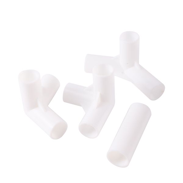 Inner diameter 16mm PVC Straight Connector Joint 90-120-135 Degree Tee Connector PVC Pipe Fitting DIY Tent Fixed Fittings 5 Pcs