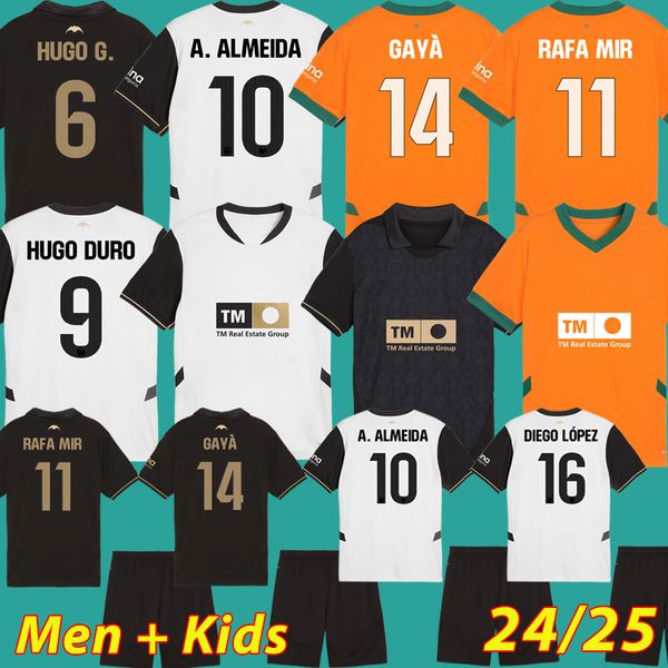 GAYA 2024 2025 soccer jerseys VCF HOMAGE jersey MOSQUERA Fan Kit RAFA MIR camisetas de futbol JAVI GUERRA HUGO DURO VAZQUEZ football shirts