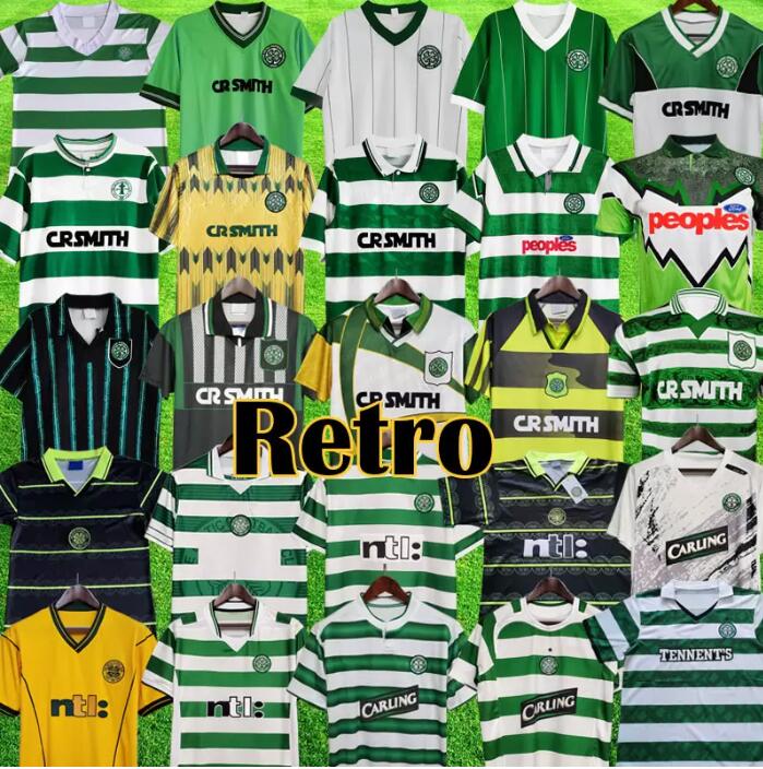 1984 1986 Celtic Retro Soccer Jerseys 1980 1995 1997 1998 1999 Football Shirts Larsson Classic Vintage Sutton 2005 2006 Football Kits Tops