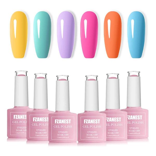 FZANEST nail products salon lipid free gel polishing set 15ml gel polishing UV gel color set semi permanent nail polish W240824