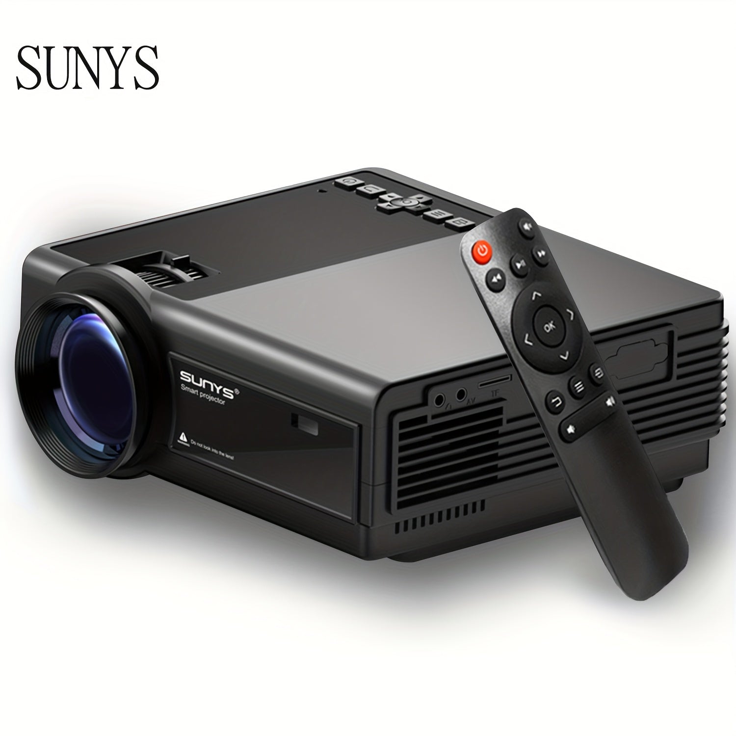 TEMU Mini Projector With Wifi, Native 1080p Outdoor Movie Projector, 50%-100 Zoom 200 Inch Cast Phone Mirror For Tv Stick- Tv Box- -usb-games,