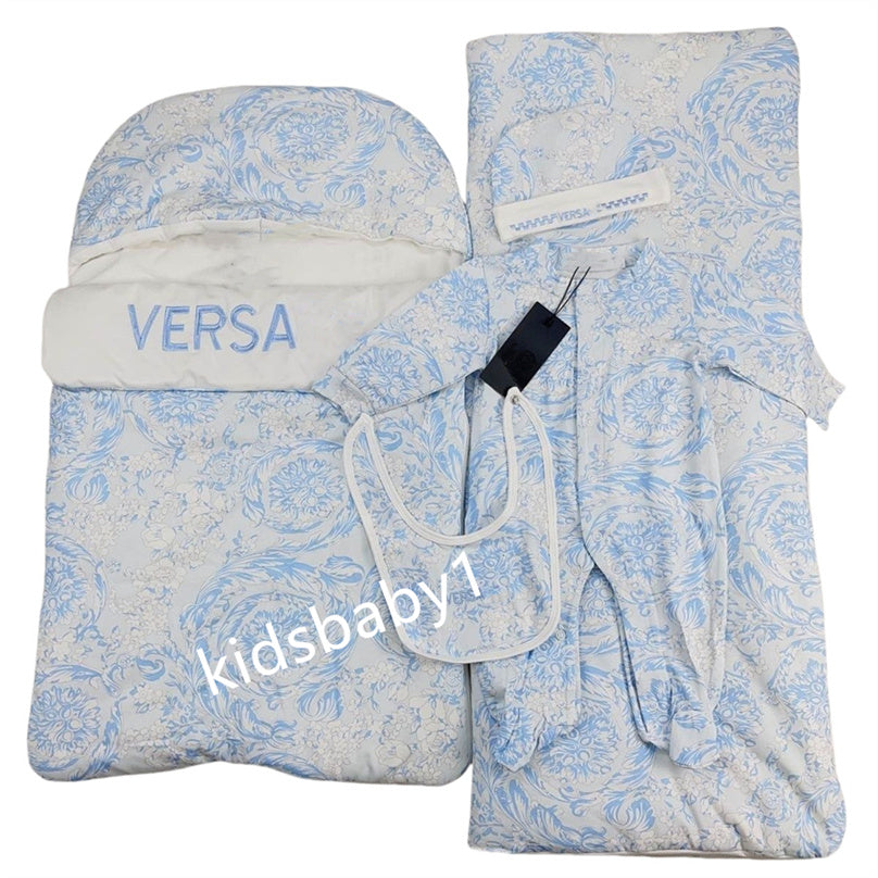 Baby Designer New Brand Baby Climbing Suit Simple Long Sleeved Cotton One Piece Dress Sleeping Bag Five Set Winter Warmth Protection A03