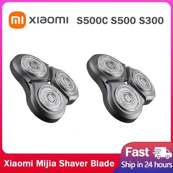 Electric Shavers Xiaomi Electric Shaver Razor Head Dry Wet Shaving Machine Beard Trimmer Replacement Shaver Blade For Mijia S500 S500C S300L