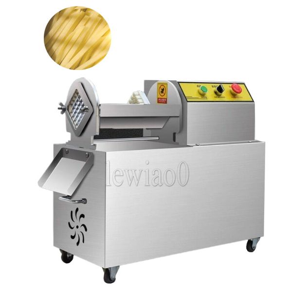 Commercial Electric French Fries For Potato Radish Cucumber Strip Cutter Stainless Steel Vegetable Cutting Machine