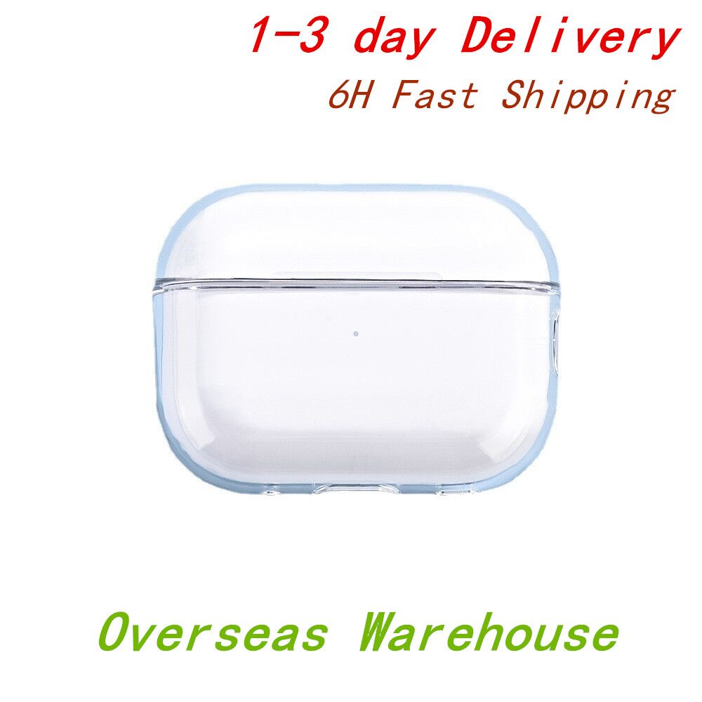 USA Stock For Airpods pro 2 3 4 Headphones ANC Solid Silicone Cute Protective Headphone Cover Wireless Charging Box Shockproof Airpodspro 4 ANC Case
