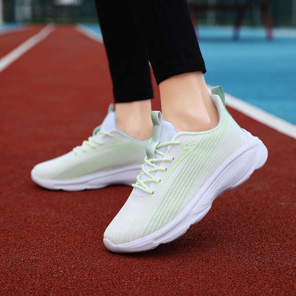 Fashion women&#039;s four seasons flying woven breathable casual non-slip running shoes sports student training dhshoesad