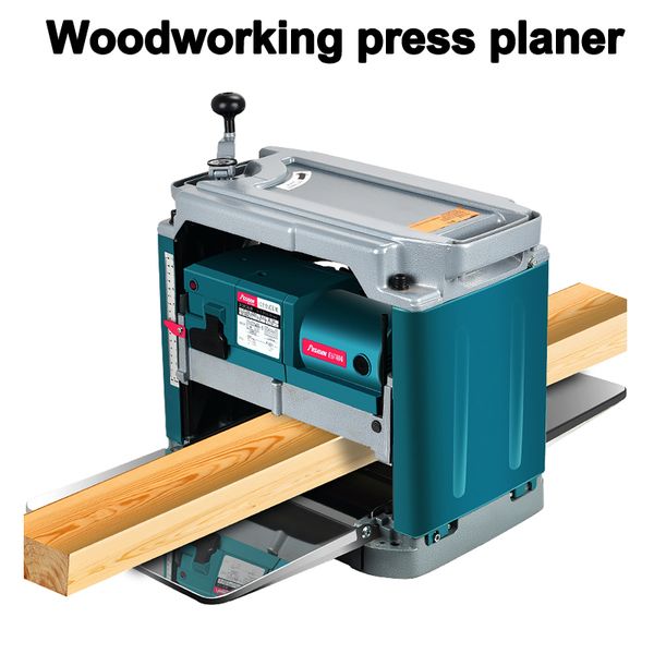 Multi-Function Woodworking Press Planer Woodworker Power Tool 220V Home Single-Sided High-Power Desktop Machinery Wood Planer