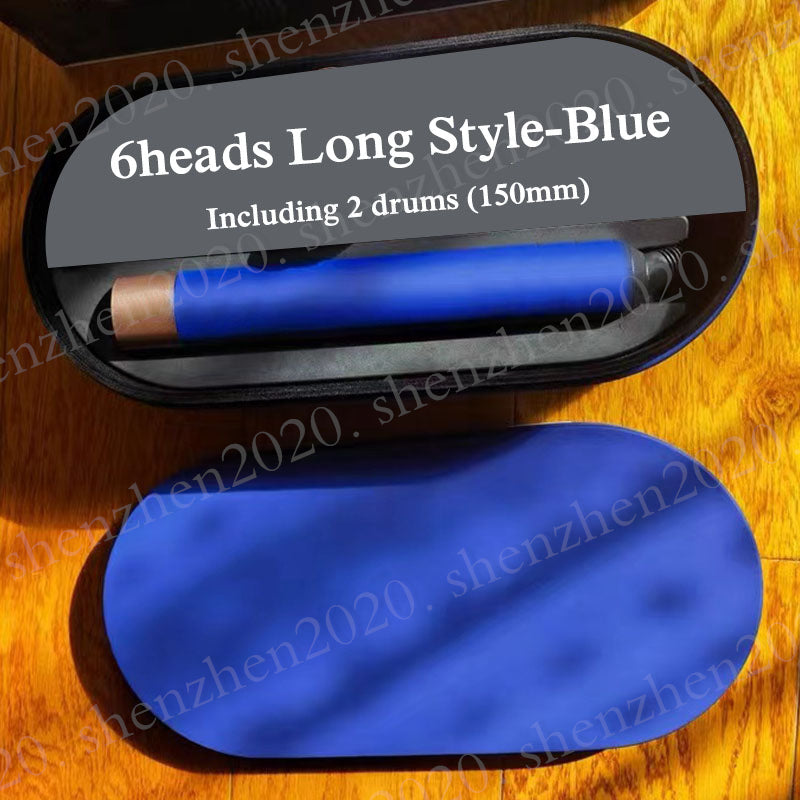 150mm Long Barrel 6Heads Hair Curler Hairs Styling Device Hair Dryer Automatic Curling Iron Hair Brush with Gift Box