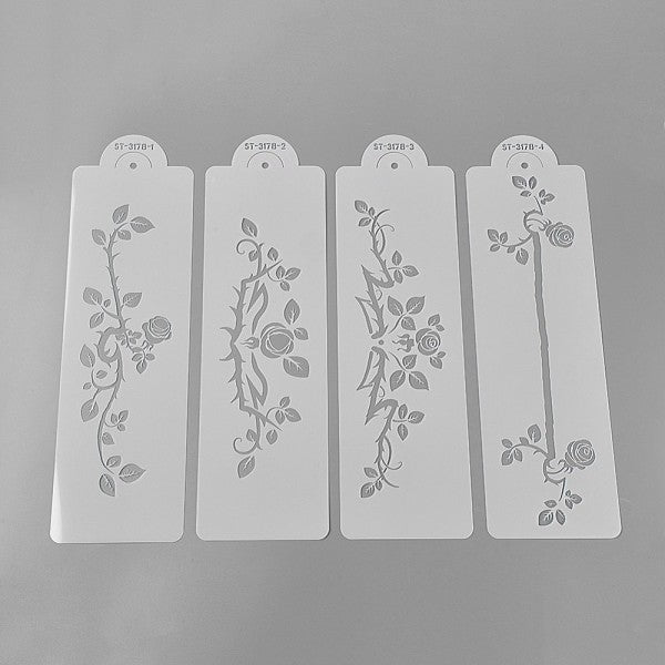 Plantillas de aerosol de flores de plástico