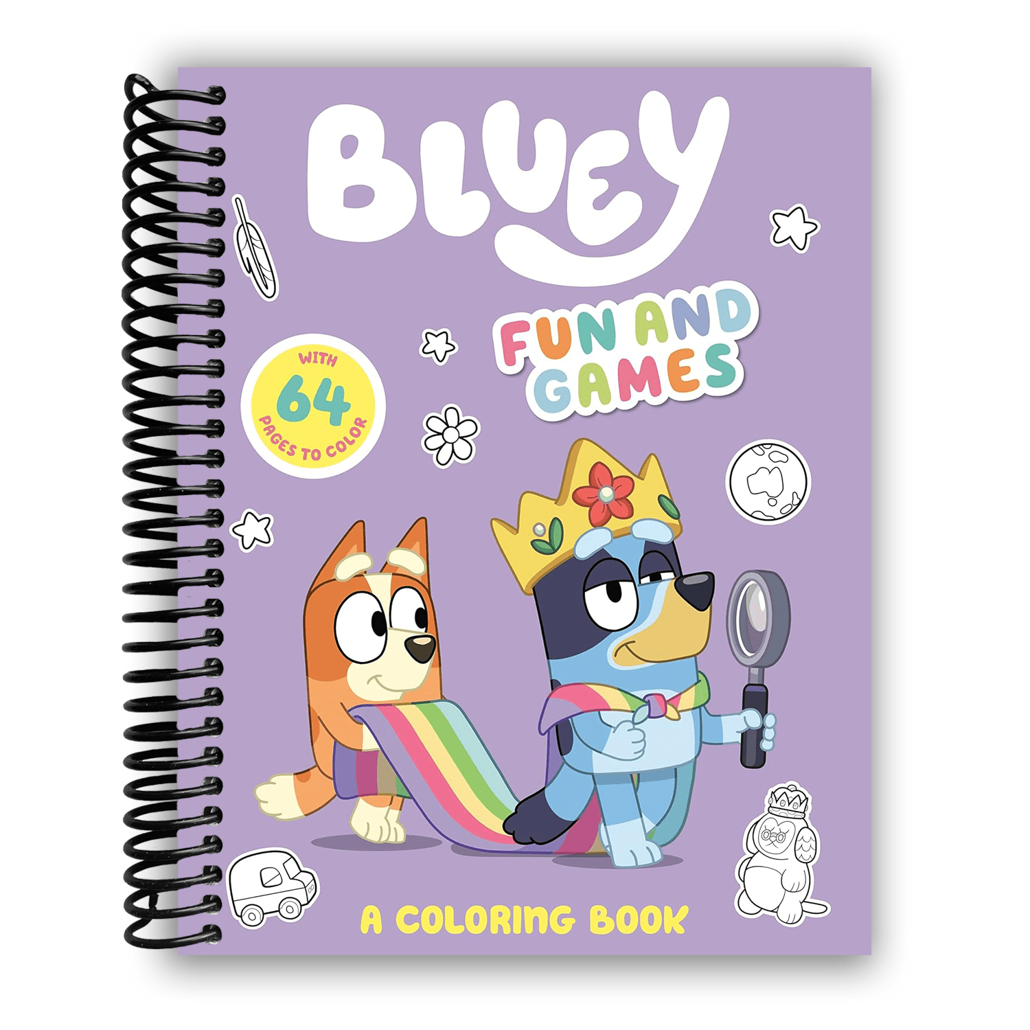 TEMU Bluey: Fun And Games: A Coloring Book (spiral Bound)
