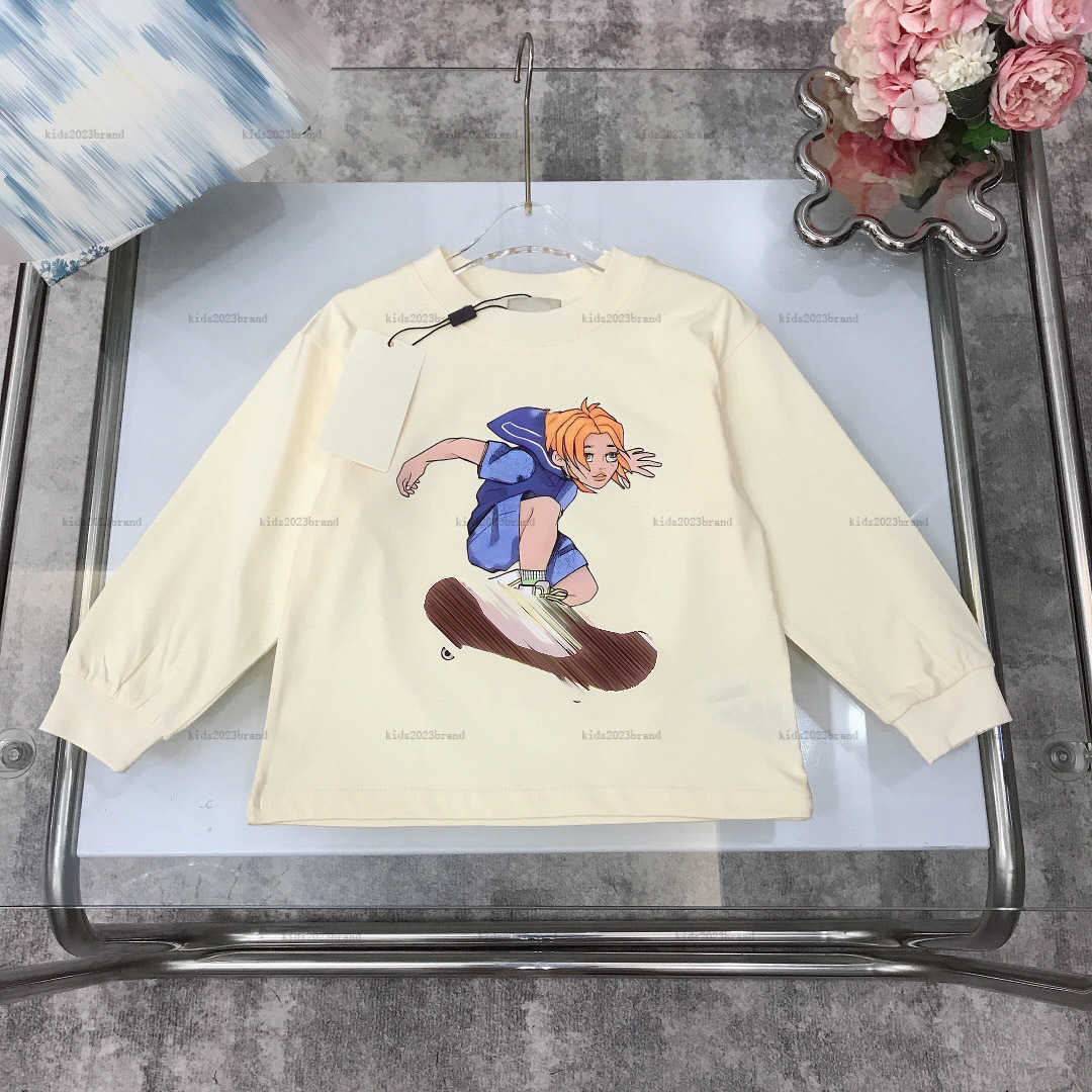 New designer baby clothes kids round neck Hoodies Boys sweater Size 100-160 CM Skateboarding sports graphic print girl sweatshirts