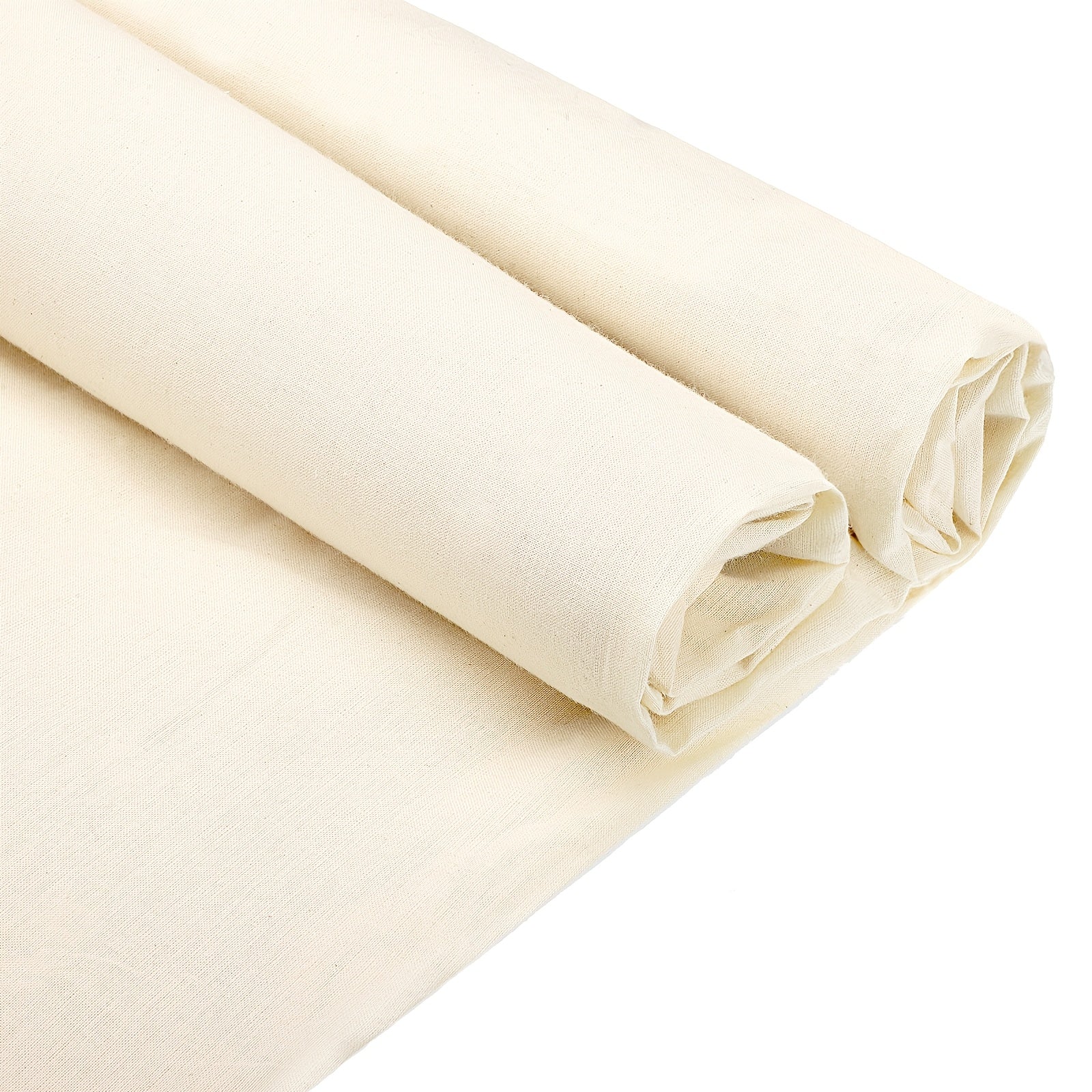 TEMU 1 Large Roll: Inches Cotton-like Fabric - Unbleached Or Muslin Cloth For Sewing, Quilting, Apparel Making, Curtain Backing - Heavy-duty Crafting