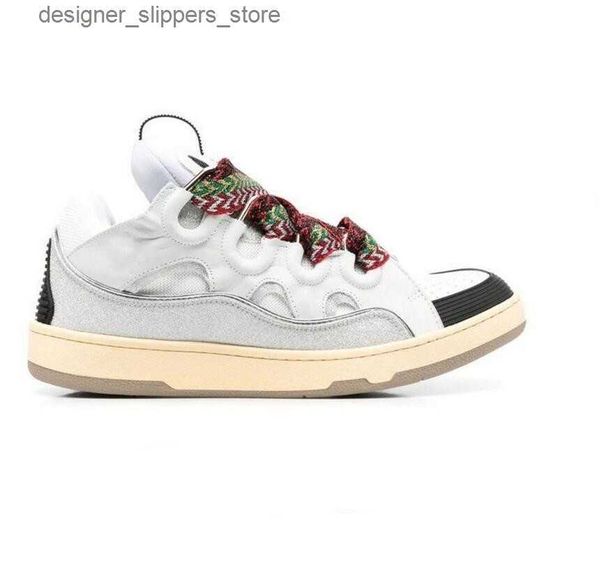 Casual Shoes Men Women Luxury casual shoes Leather Curb Sneakers Designer Dress running Shoes Extraordinary Casual Sneaker Calfskin Nappa Q2