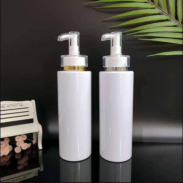 10Pcs 100-500Ml Empty Plastic Lotion Shampoo Bottle High-End Cosmetics Bottles Acrylic Pump Head Refillable