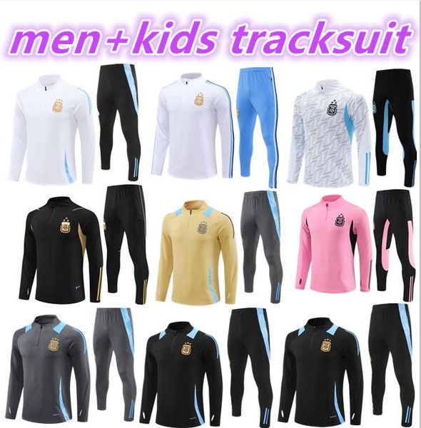 2024 2025 star Argentina tracksuit Soccer Jerseys Home Away jacket Football Shirts 23 24 MESSIS DI MARIA DYBALA DE PAUL MARADONA Men Kids tr