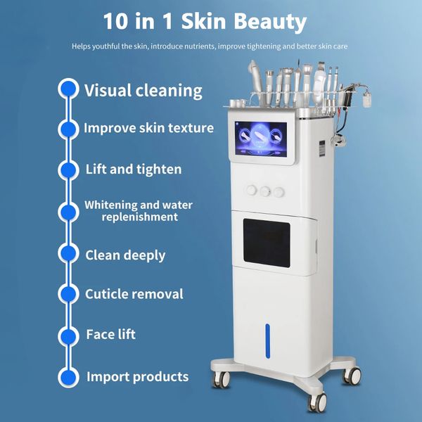 High Definition Visual Camera Acne Blackhead Remove Microdermabrasion Oxygen Jet Aqua Peeling Skin Moisturizer Hydradermabrasion Massage Sal