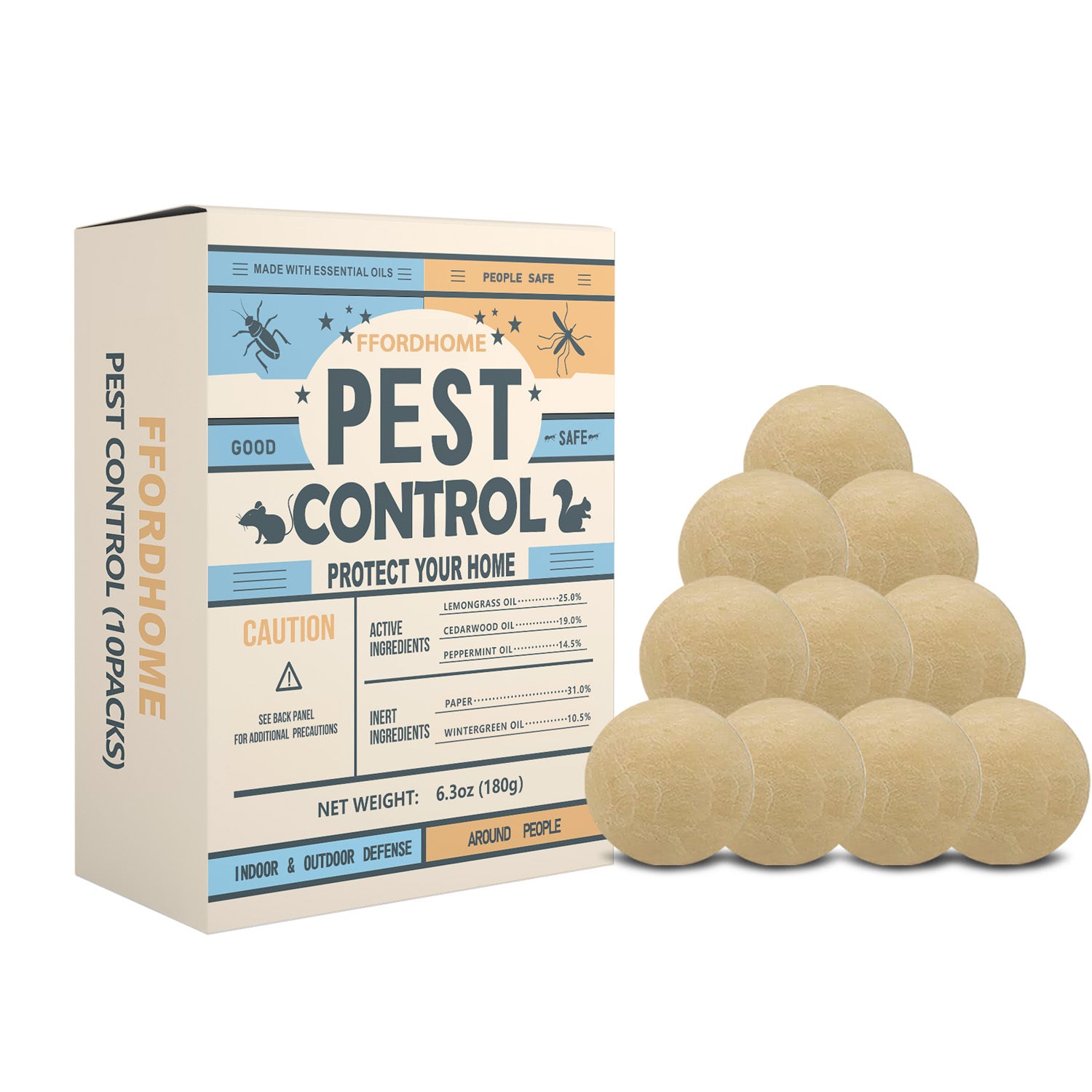 TEMU Pest Control, Powerful Insect Repellent Sachets, Peppermint Pest Repellent – Mice-rats-, Pests Away, Home Insect & Rodent Repellent (against