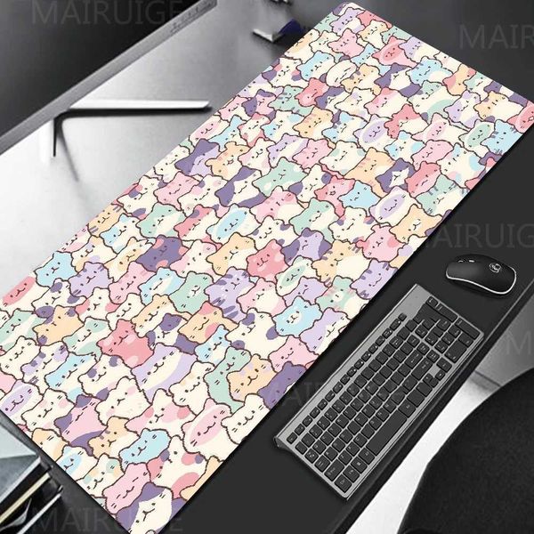 Cute Cats Mouse Pad Kitty MousePad Large XXL Desk Mat Kawaii 1000X500 Gaming Accessories Carpet Rubber Keyboard Palymats for LOL O250118
