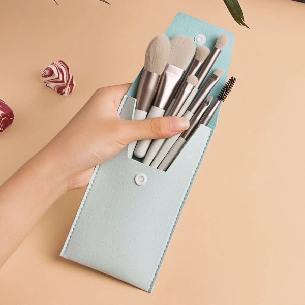 Makeup brushes sets Mini Brush 8-Piece Makeup Bag Portable concealer powder brush set soft fur make-up tool