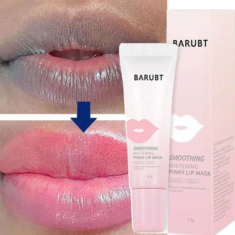 Pink Serum Dark Lip Balm Oil Lighten Bleaching anent Melanin Plumping Lips Mask Moisturizing Gloss Makeup Care 240705
