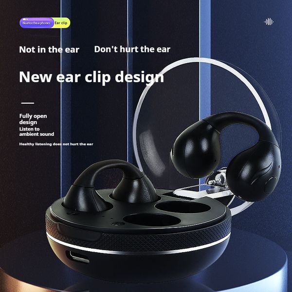 Non in open ear clip Bluetooth TWS for sports games, true wireless, long endurance, noise cancelg earphones