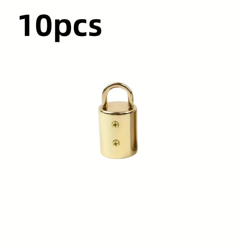 TEMU 10pcs Alloy Snap Rings With Screws For Handmade And, Versatile Tassel Hat Hooks For Diy Handbags, Wallets And Projects, Diy Wallet Making