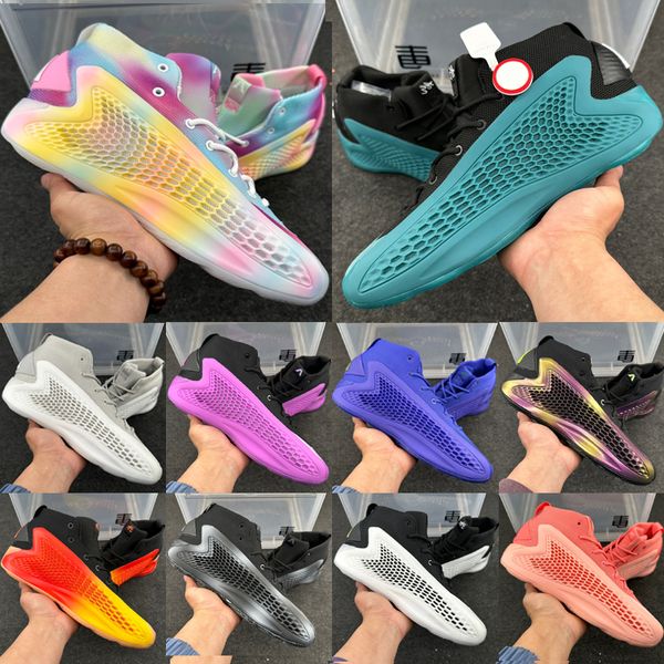 Top AE1 Men Basketball Shoes 2024 Designers Trainers 1s The Future With Love New Wave Georgia Red Clay Mens Outdoor Sneakers Size 40-46