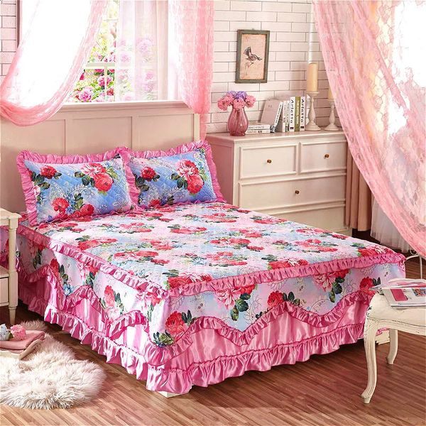 Home Furniture Cotton Thick Lace Bedding Winter Warm and Non slip Gette Large Pillowcase 240913
