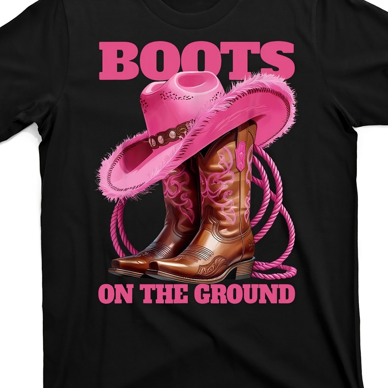 TEMU Cute Funny Boots On Western [] Street Trending Style Casual Tee Men's Clothes Comfortable Cotton Round Neck Shorts Sleeves Mens T Shirts