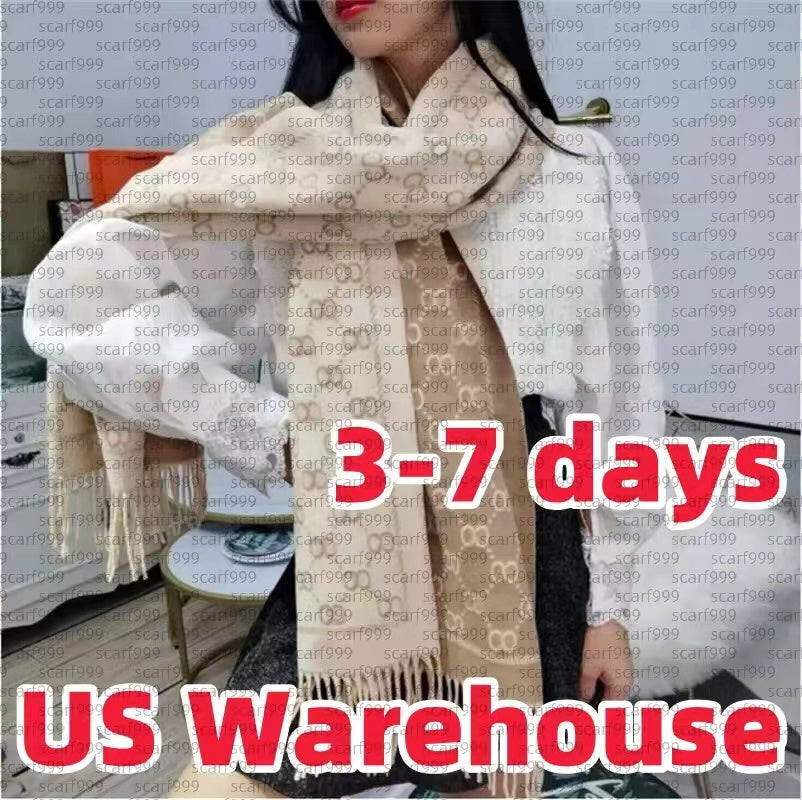 2025 Stylish Women Cashmere Designer Scarf Full Letter Printed Scarves Soft Touch Warm Wraps Autumn Winter Long Shawls brown white hot