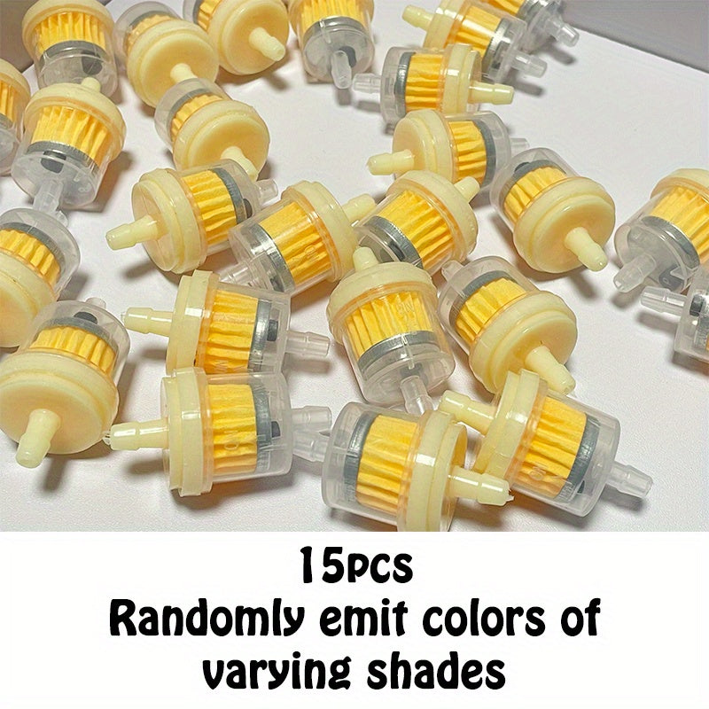 TEMU 15pcs Professional Universal Gasoline Gas Fuel Oil Filters For Motorcycle Moped Scooter Dirt Bike Atv, Inline Gas Fuel Filter For Motorcycle