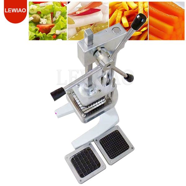 Manual Press Fries Potato Chips Apple Cutting Tool Manual Potato Cutter Shredder Stainless Steel French Fry Slicer