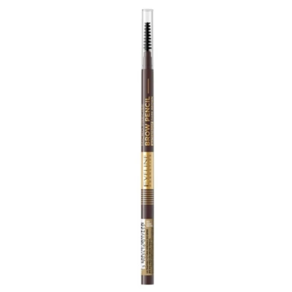 Eveline Cosmetics Kredka do brwi Micro Precise Waterproof Eyebrow Pencil z pędzelkiem 2 w 1 Color 04 Graphite 4 g
