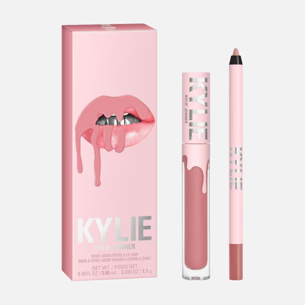 Kylie cosmetics Set ruj lichid velvet + creion de buze Nuanță: 705 Charm