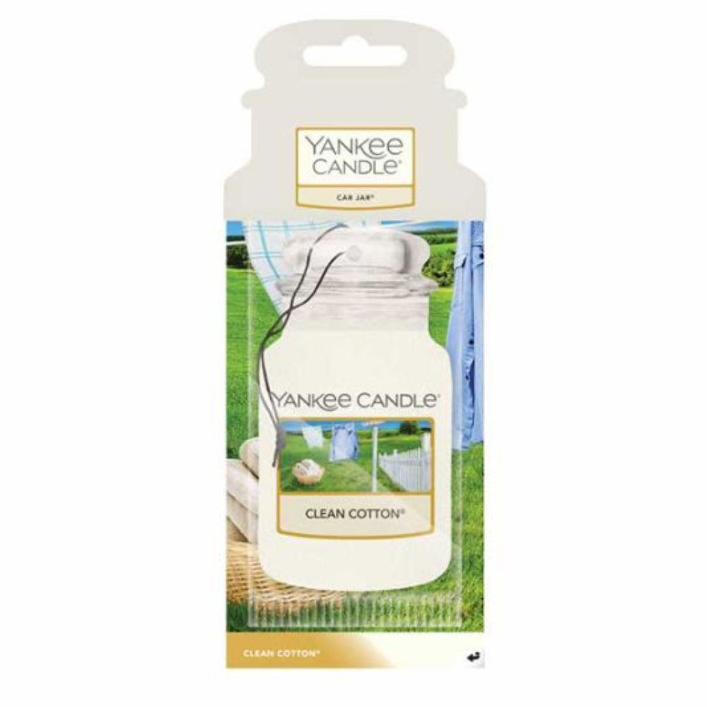 Yankee Candle Car Air Freshener Jar Clean Cotton